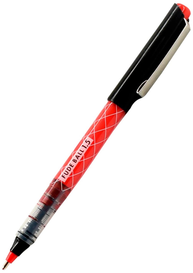 أوتو قلم حبر جاف أوهتو فود 1.5 ملم، أحمر (CFR-150FB-Red)، أسود - Image 1